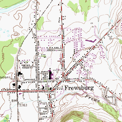 Topographic Map of Zion Lutheran Church, NY