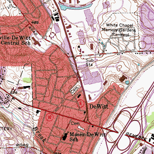 Topographic Map of United Church of Christ, NY