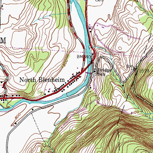 Topographic Map of United Methodist Church, NY