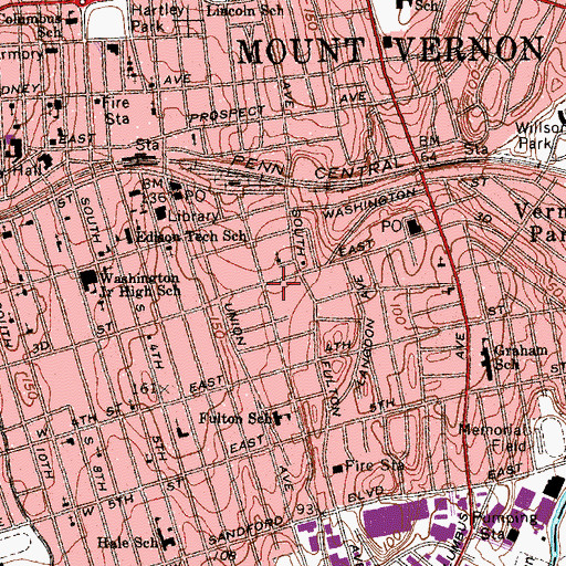 Topographic Map of Universal Church, NY