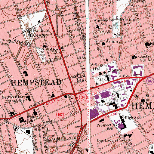 Topographic Map of Universal Tabernacle of Love, NY