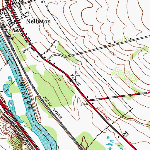 Topographic Map of Valley Alliance Church, NY