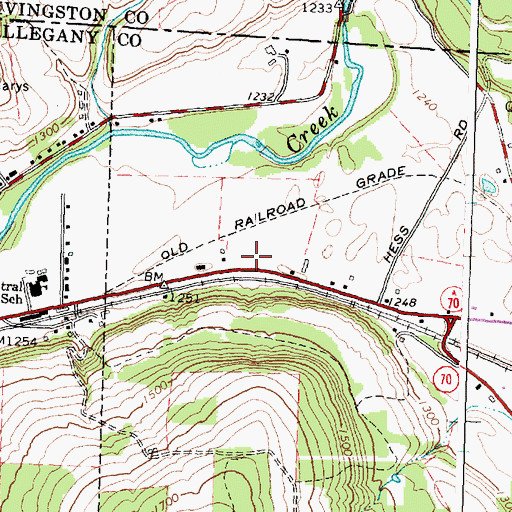 Topographic Map of Valley Wesleyan Church, NY