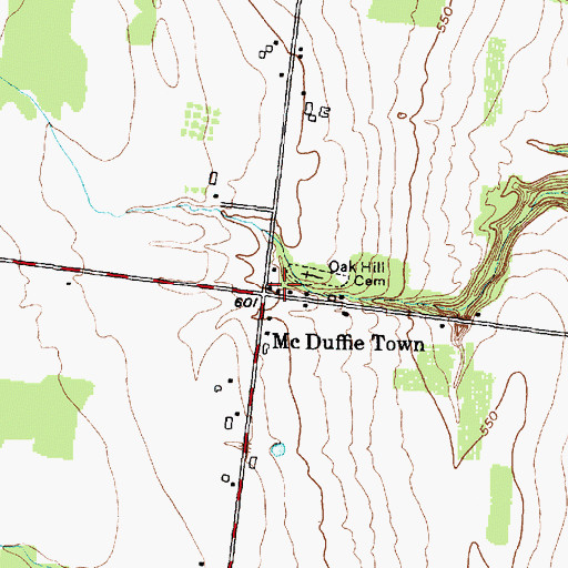 Topographic Map of Varick United Methodist Church, NY