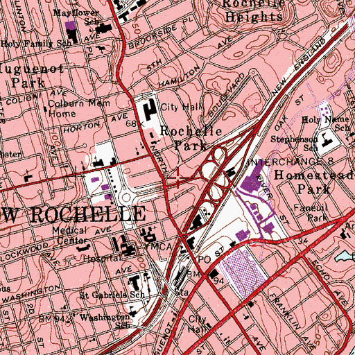 Topographic Map of Victorious Apostolic Church, NY