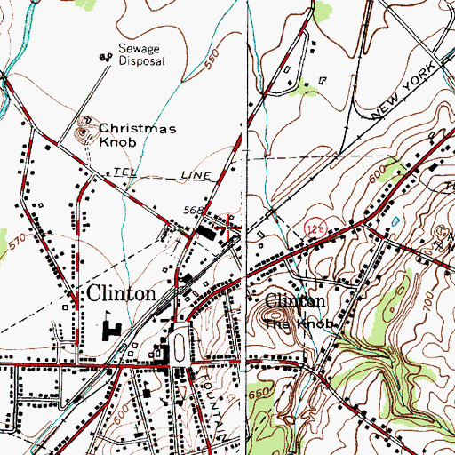 Topographic Map of Victory Assembly Church, NY