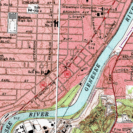 Topographic Map of Victory Tabernacle Church, NY