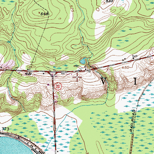 Topographic Map of Vienna United Methodist Church, NY