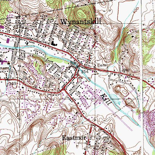 Topographic Map of Wesleyan Church of Wynantskill, NY