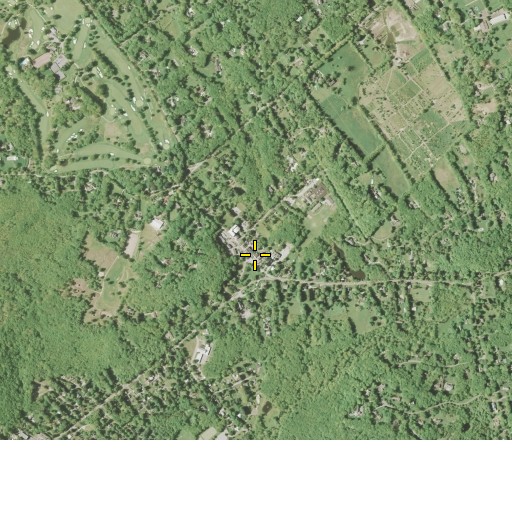 Aerial/Satellite Image of Bedford Free Library, NY