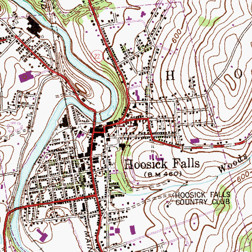 Topographic Map of Cheney Library, NY