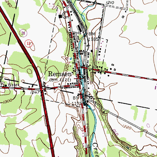 Topographic Map of Didymus Thomas Memorial Library, NY