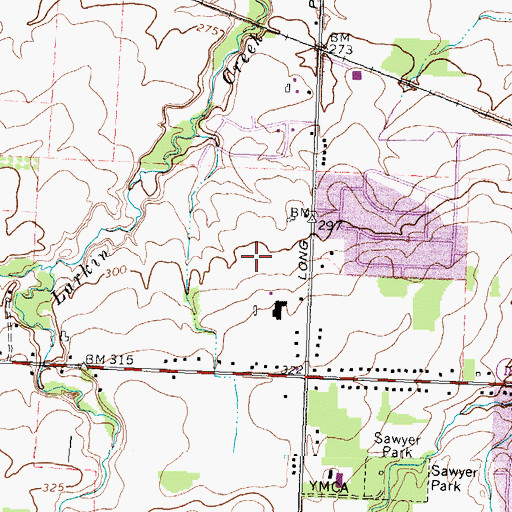 Topographic Map of Greece Public Library, NY
