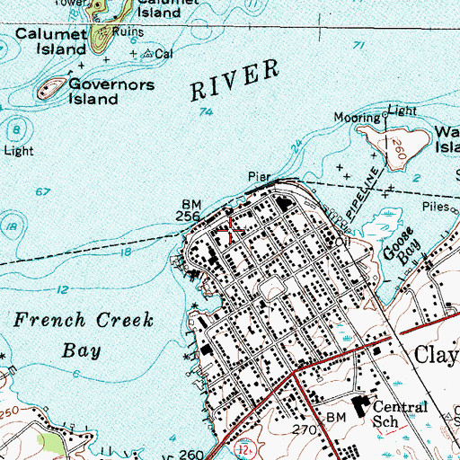 Topographic Map of Hawn Memorial Library, NY