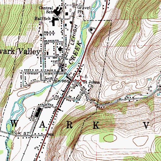 Topographic Map of Tappan - Spaulding Memorial Library, NY