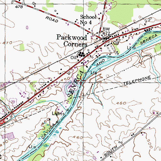 Topographic Map of Blue Heron Bay Marina, NY