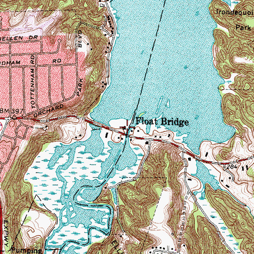 Topographic Map of McMillan Marine, NY