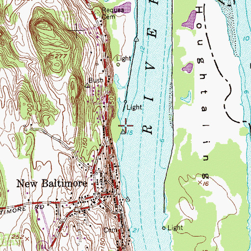 Topographic Map of Shady Harbor Marina, NY