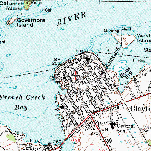 Topographic Map of American Handweaving Museum, NY