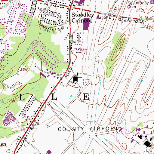Topographic Map of Empire State Aerosciences Museum, NY