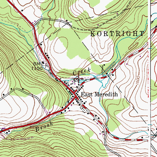 Topographic Map of Hanford Mills Museum, NY