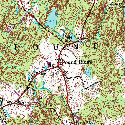 Topographic Map of Pound Ridge Museum, NY
