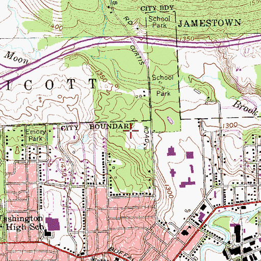 Topographic Map of Roger Tory Peterson Institute of Natural History, NY