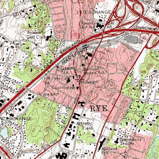 Topographic Map of Square House Museum, NY
