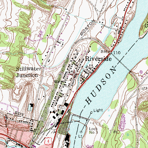Topographic Map of Stillwater Town Court, NY