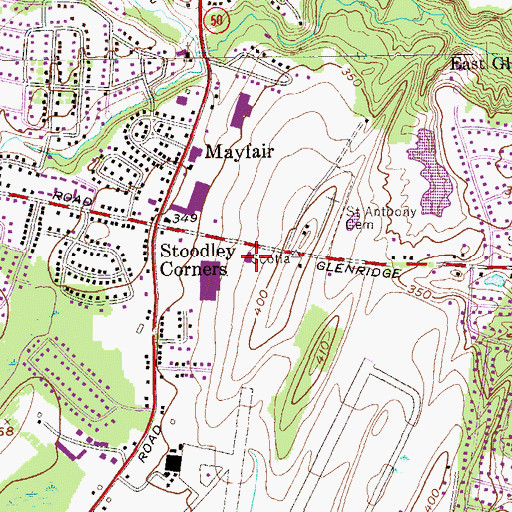 Topographic Map of Glenville Municipal Center, NY