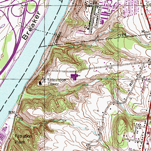 Topographic Map of Troy - Glenmore Road Armory, NY