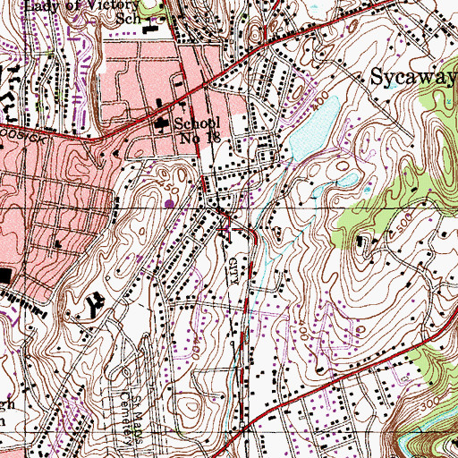 Topographic Map of Troy - South Lake Armory, NY