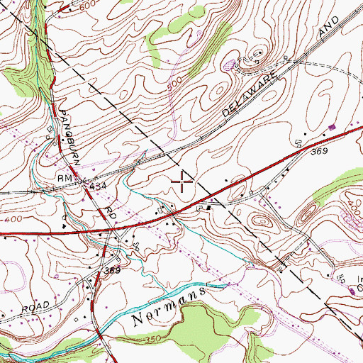 Topographic Map of Princetown Town Hall, NY