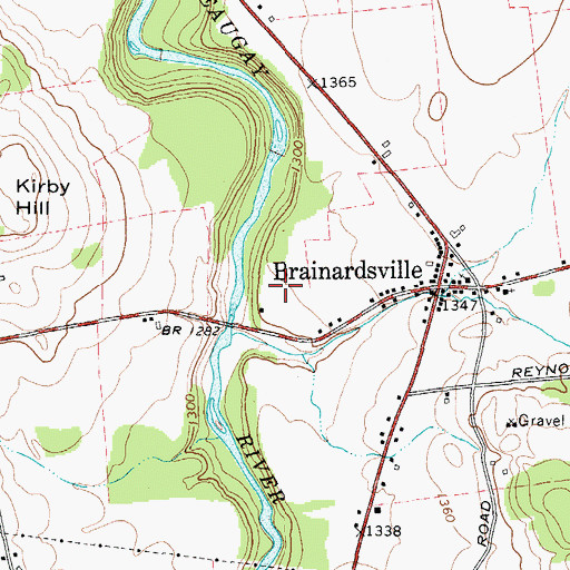Topographic Map of Brainardsville Sewer District 1 Wastewater Treatment Plant, NY