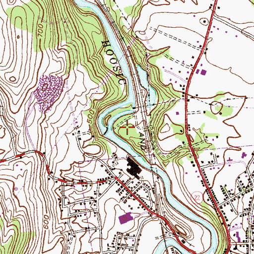 Topographic Map of Hoosick Falls Wastewater Treatment Plant, NY
