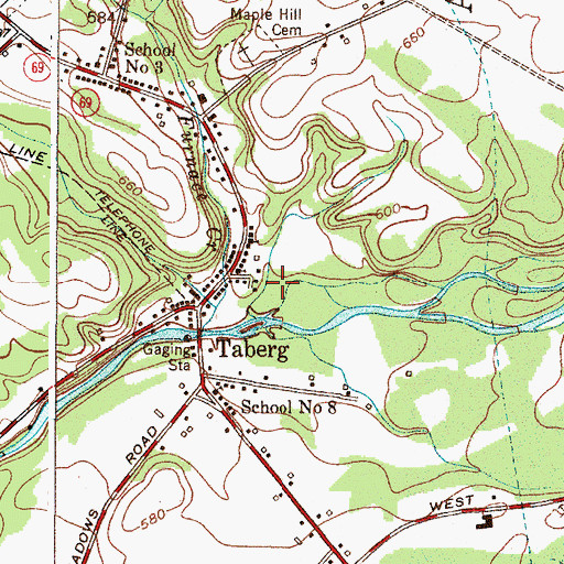 Topographic Map of Taberg Sewer District Wastewater Treatment Plant, NY