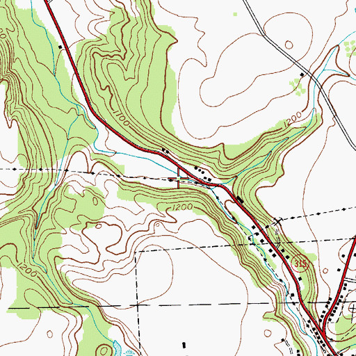 Topographic Map of Waterville Village Sewage Treatment Plant, NY