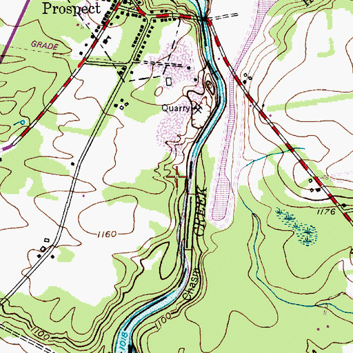 Topographic Map of Hinckley Reservoir Water Treatment Plant, NY