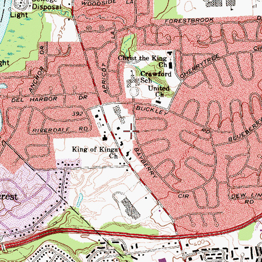 Topographic Map of Bayberry Post Office, NY