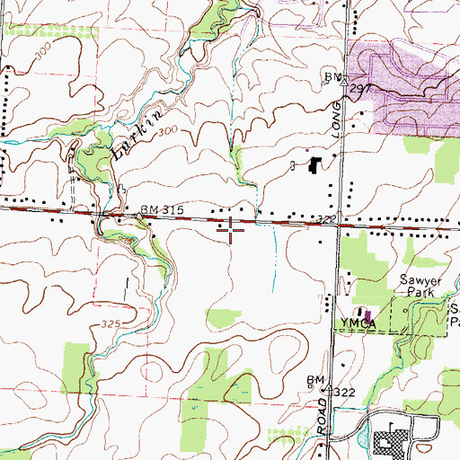 Topographic Map of Greece Post Office, NY
