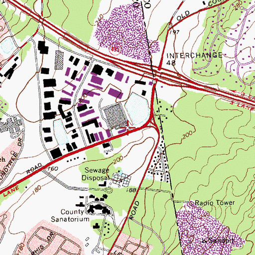 Topographic Map of Plainview Post Office, NY