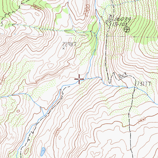 Topographic Map of Iron Creek, CA