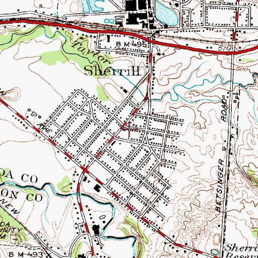 Topographic Map of Sherrill Post Office, NY