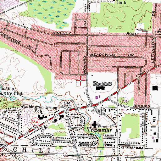 Topographic Map of Westgate Post Office, NY