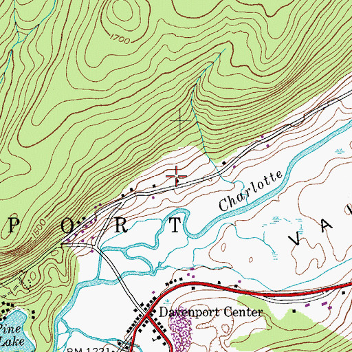 Topographic Map of Alcott Trailer Park, NY