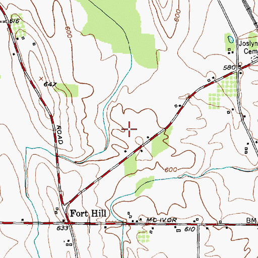 Topographic Map of Countryside Mobile Home Park, NY