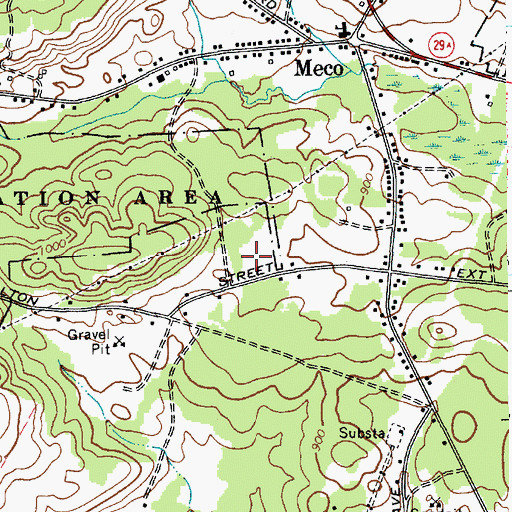 Topographic Map of Deer Creek Mobile Home Park, NY