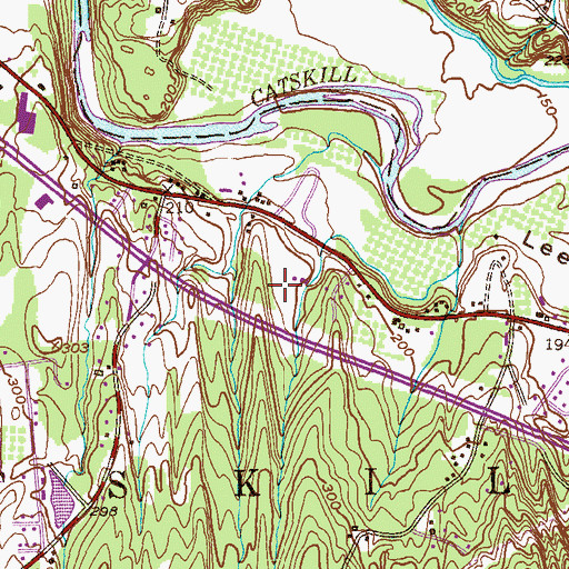 Topographic Map of Forrest Hills Mobile Home Park, NY