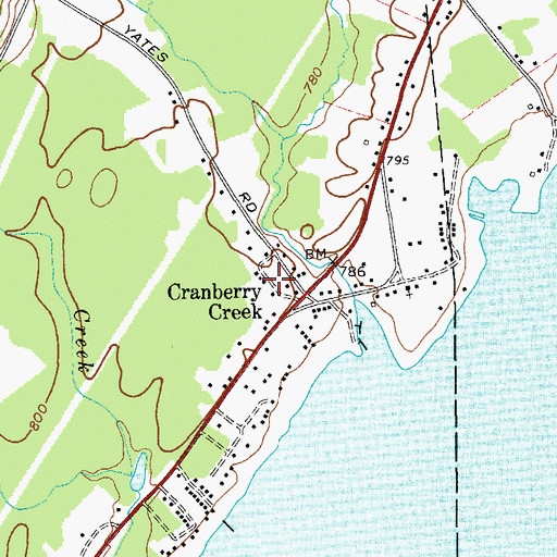 Topographic Map of Heyday Mobile Home Park, NY