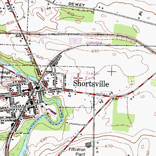 Topographic Map of Lake Country Mobile Manor, NY